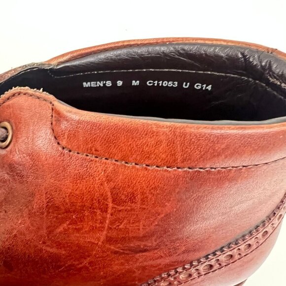 Cole Haan Liam Chukka II Boots Mens US 9M Brown Leather Wingtip Ankle C11053 - Picture 9 of 10